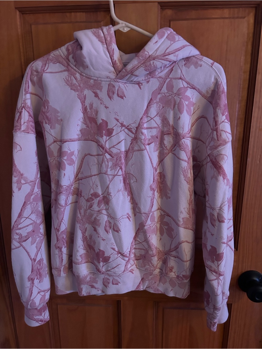 Abercrombie & Fitch Pink Botanical Print Hoodie